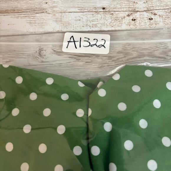 Vtg Faux Wrap Dress 14W Polka Dot Garden Party Derby Stretch Ruched Classic City - Picture 10 of 10